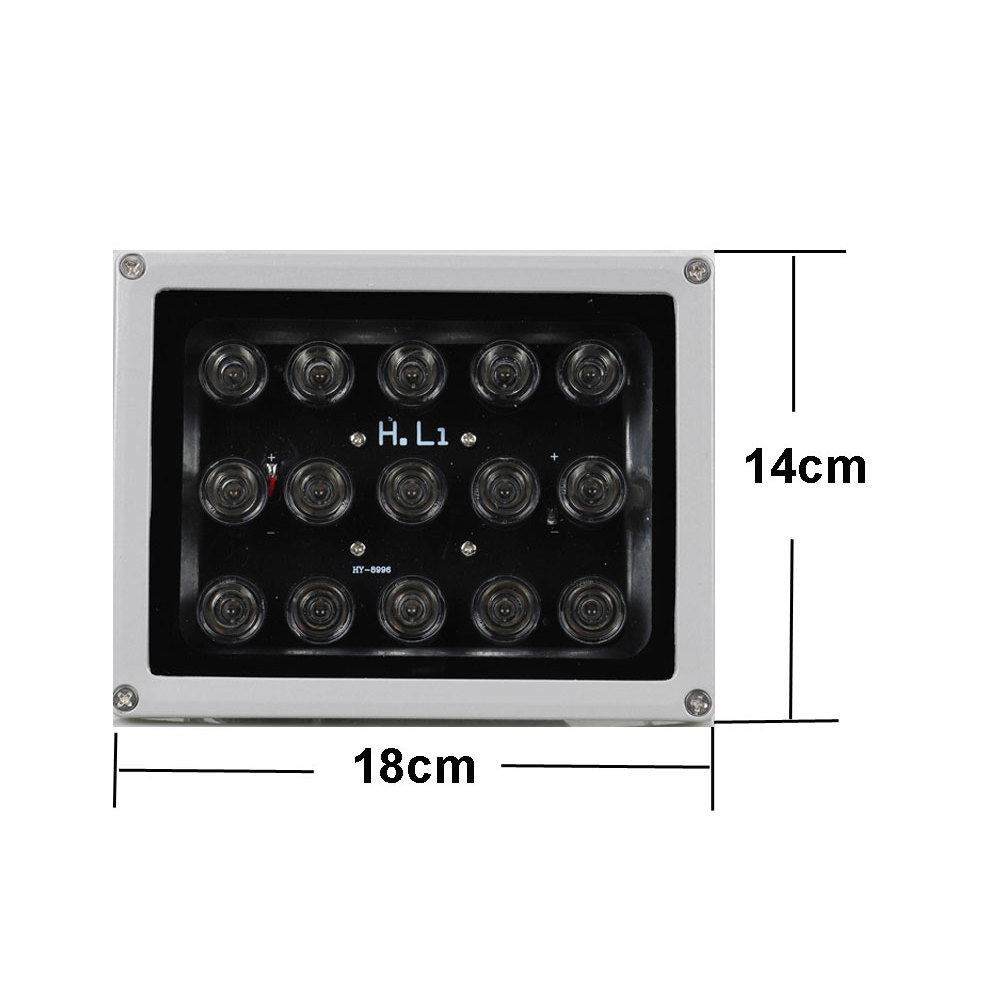 940nm and 850nm IR distance 15 Leds IR Illuminators IR Infrared Light LED IR Fill Light for CCTV
