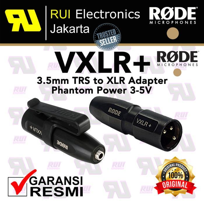 Termurah Rode Vxlr+ Plus Minijack To Xlr With Power Convertor Audio Mixer
