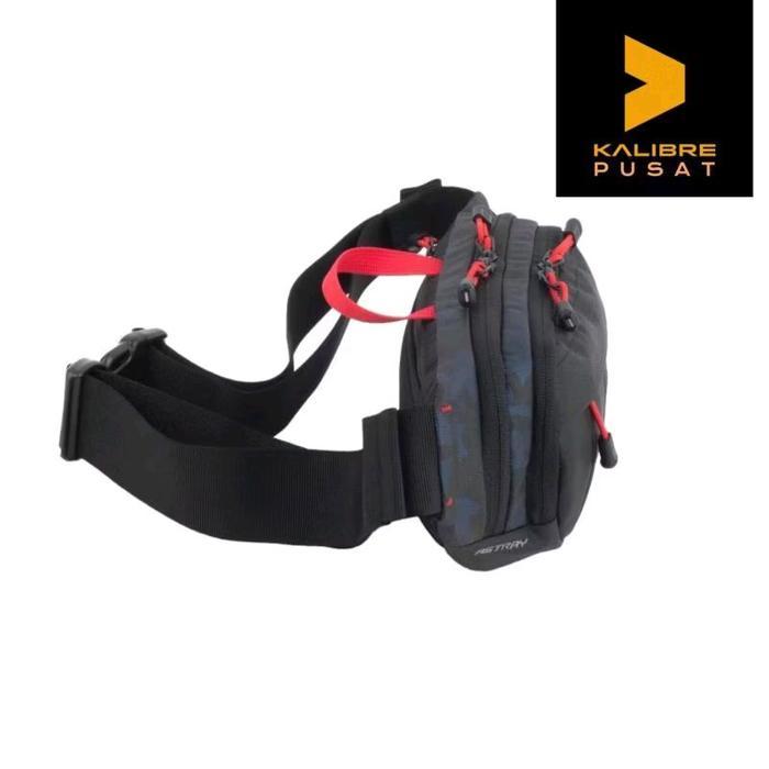 Waistbag Minimalis Tas Pinggang Kalibre Astray 2L Black Navy Original Waist Bag Kalibre Astray Black