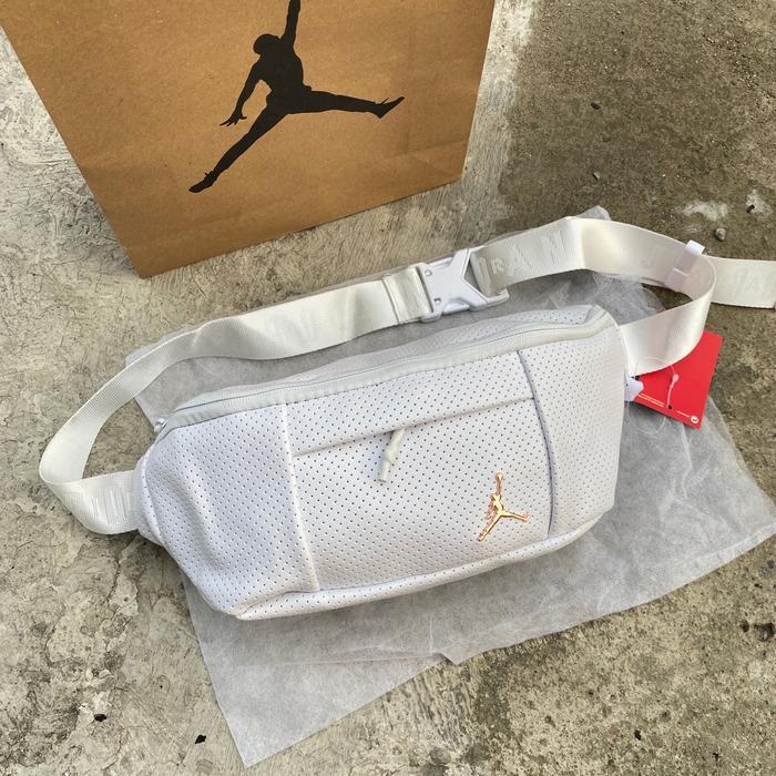 Waistbag Minimalis Air Jordan Leather Waistbag New Season Tas Pinggang Pria