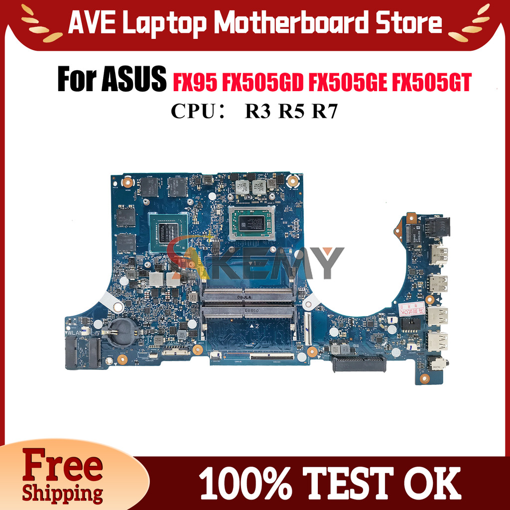 FX505DT Laptop Motherboard For ASUS TUF Gaming FX95D FX505D FX505GD FX505GT FX505GE Mainboard W/ R3