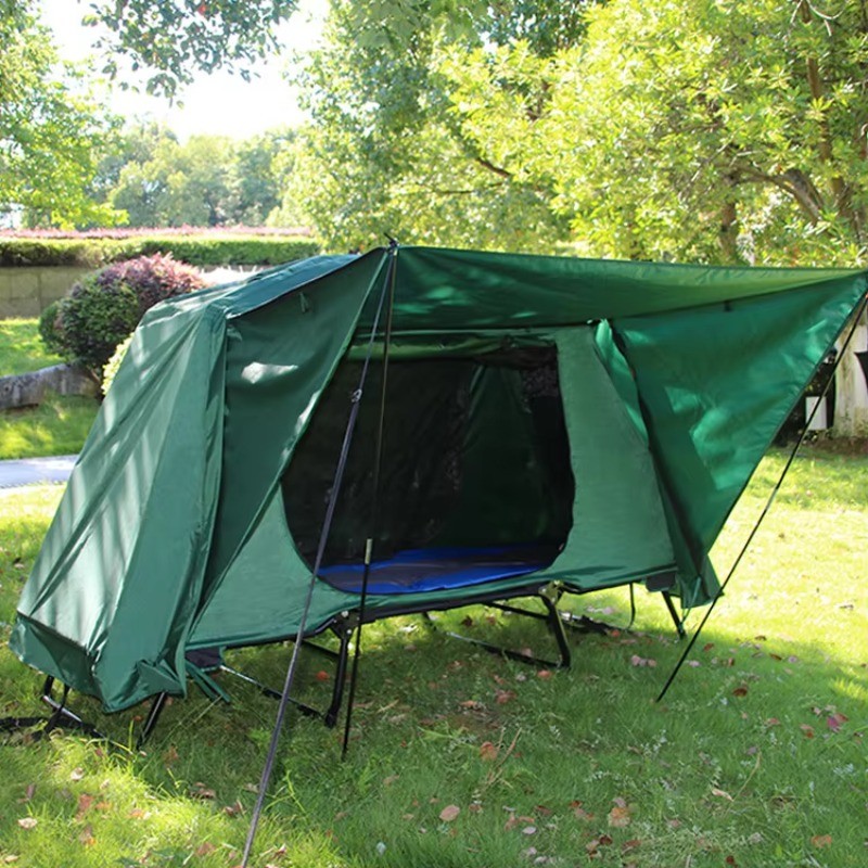 2 Person Portable Camping Bed Foldable Outdoor Elevated Camping Bed Tent Cot Tent Camping Tent With