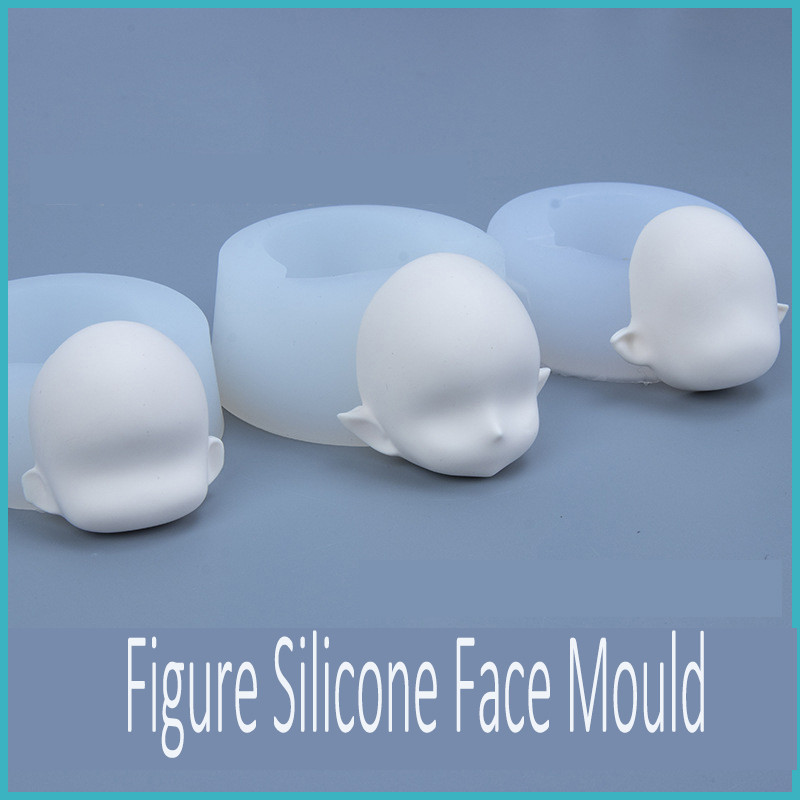 Professional Clay Molds Crafts 3D Silicone Face Body Mold Air Dry Clay Molding Tools Figure Anime Fa