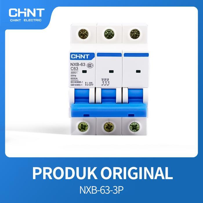 Diskon Chint Mcb Nxb-63 3P 6Ka 6A-40A Sni Kema Tuv Panel Listrik Proteksi Beban Lebih Arus Pendek