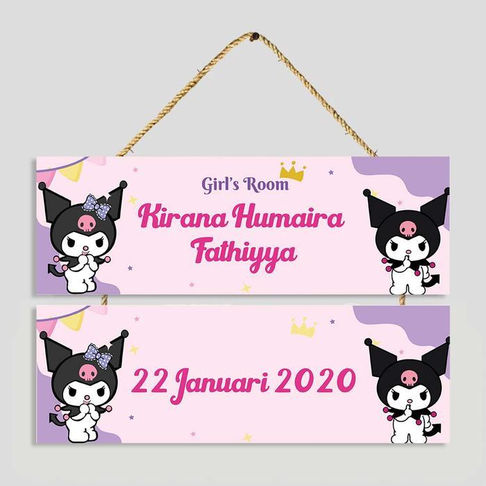 Kamila Creative - Hiasan Dinding Gantung Custom Nama dan Tanggal Lahir Dekorasi Anak