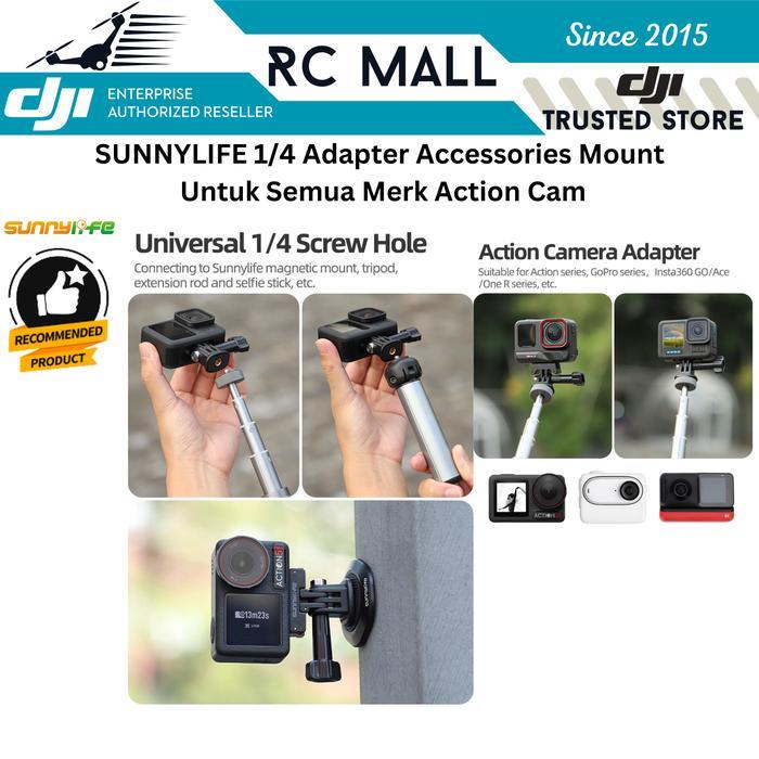 BIGSALE TRIPOD MOUNT ADAPTER BASE DJI OSMO ACTION 6 OSMO ACTION 5 PRO MOUNTING DJI ACTION 4 GOPRO