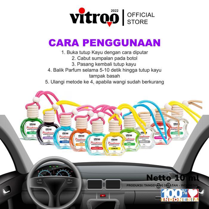 "New" Vitroo Parfum Gantung Pengharum Pewangi Mobil Pengharum Ruangan Kipas AC Lemari Kamar Rumah