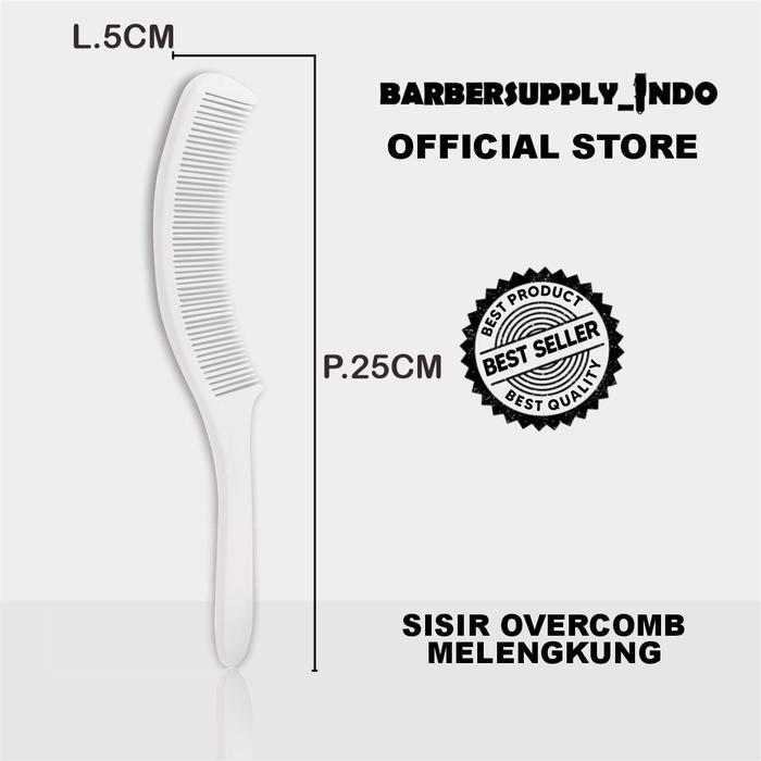 Sisir Clipper Over Comb Lengkung Polos