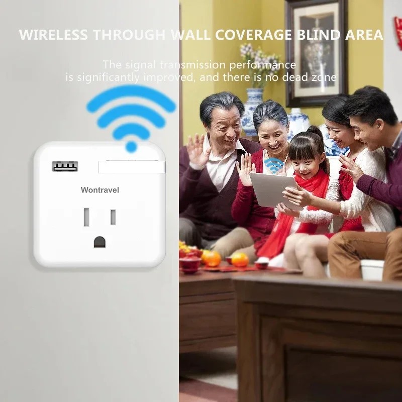 WALRAM Wifi Extender USB Portable Wifi Repeater 1200Mbps WiFi Signal Extender Amplifier Wireless