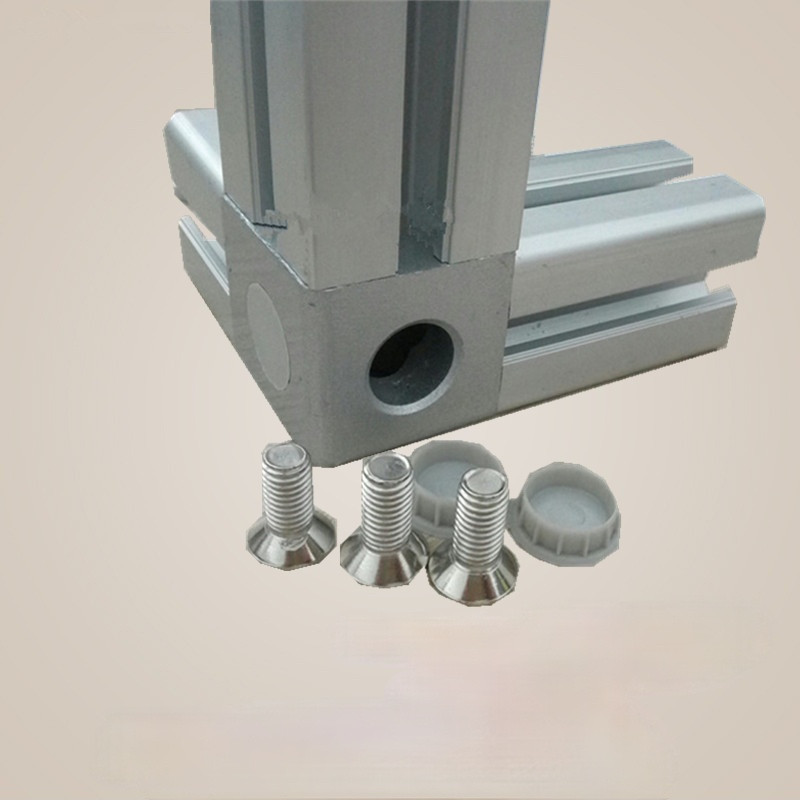 4PCS Aluminum Cube Corner Connector 2020 3030 4040 4545 Aluminum Cube Corner Connector Fastener