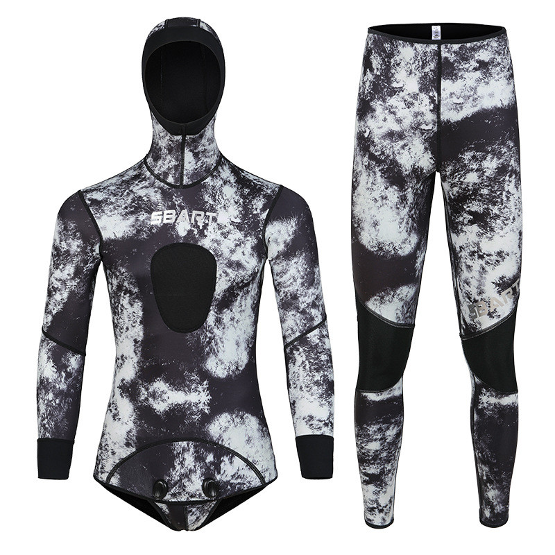 2mm Fishing And Diving Suit Cold-proof Warm Wet Suit Jellyfish Suit Split Swimsuit Surfing Suit
