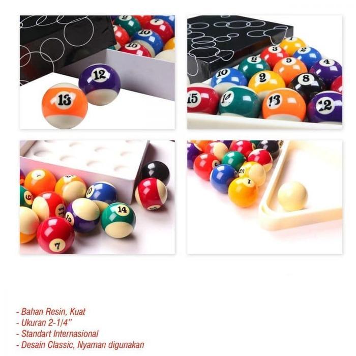 SIAPKIRIM Bola Billiard 1 set besar 2 1/4inc READY STOCK