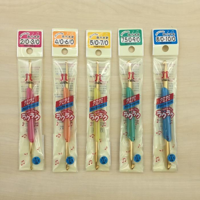 TERBARU Crochet Hook Alat Rajut Hakpen Raku - Raku Hamanaka Jepang BISA GOSEND