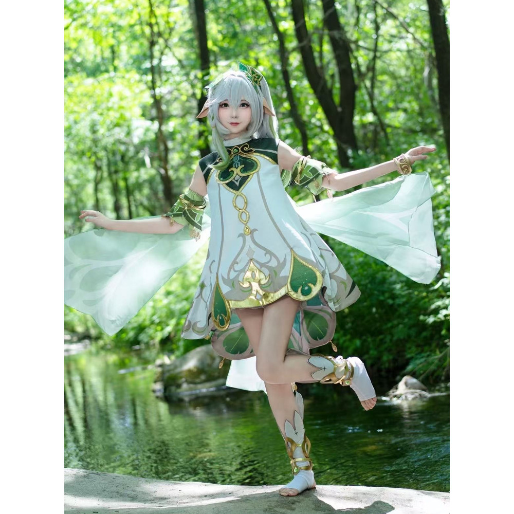 GENSHIN IMPACT GAMES NAHIDA MAID COSPLAY COSTUME LESSER LORD KUSANALI NAHIDA COSPLAY OUTFIT FOR GIRL