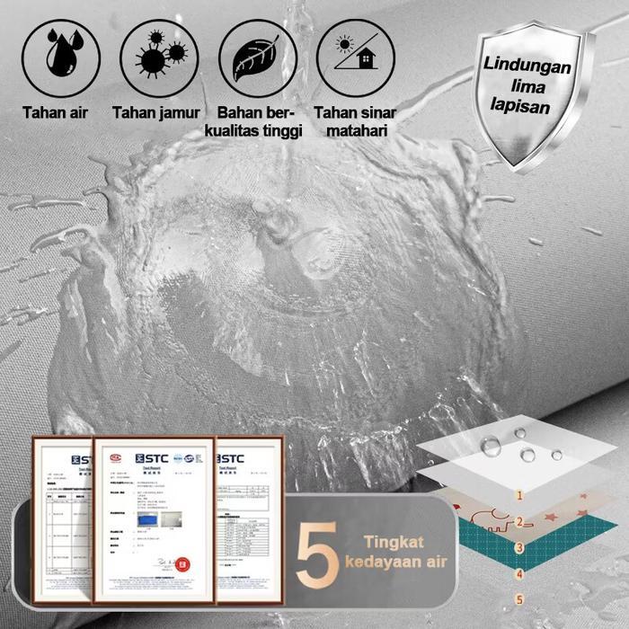 Stock Roller Blind Gorden Jendela Semi Blackout 85% Dengan Rel Kepala -Tirai Jendela Gulung Untuk