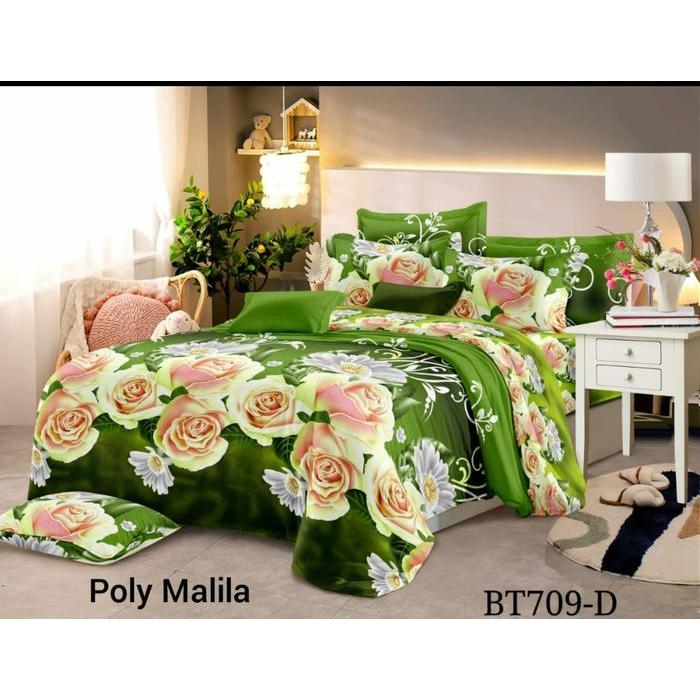 "New" Sprei Motif Bunga Bonita No 1 Ukuran 180X200 Set Sarung Bantal dan Guling Seprei Bahan Kain