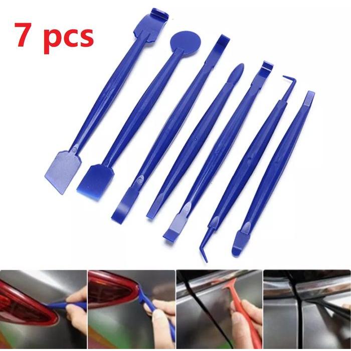 Promoo 7 Pcs / Set Scrapper Pembersih Es/Salju Kaca Film Untuk Mobil