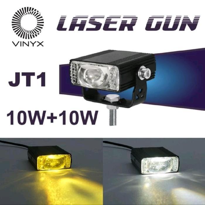 Lampu Tembak Vinyx Jt1 Sorot Led Laser Gun Slim Gepeng D3 Grill Mobil Stang Motor Laser Gun - Vinyx