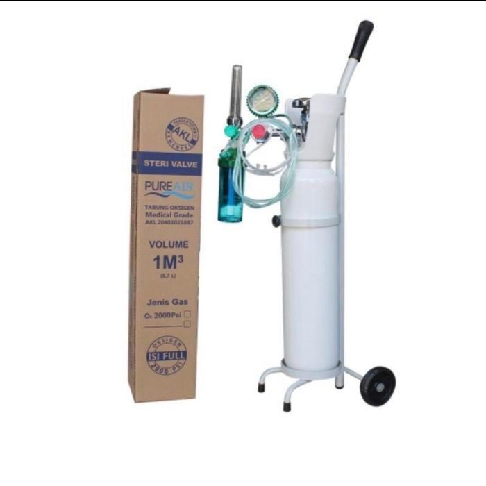 tabung oxigen 1m3 regulator