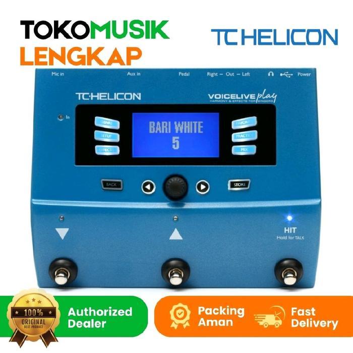 Efek Vokal TC Helicon VoiceLive Play 3 Button Vocal Effects Stombox Tc Helicon Voice Live Play