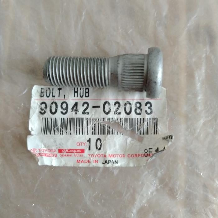 Baut Roda 90942-02077 02083 Ori Landcruiser Lexus Hiace Premio Dyna