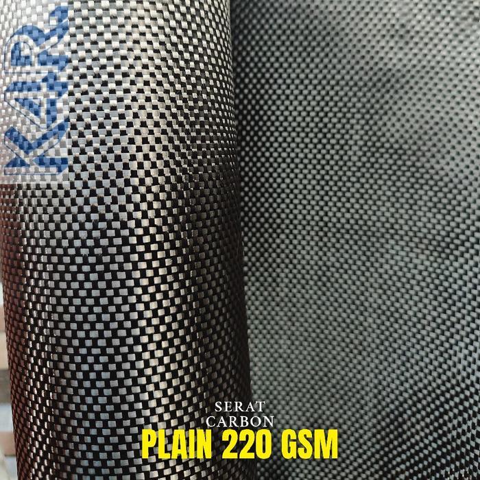 Serat Carbon Asli Tipe Plain 220gsm