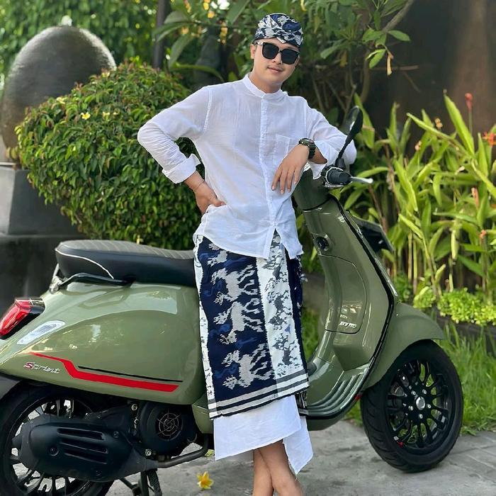 saput tenunan blanket bali - Baju Sembahyang - Saput Udeng pria