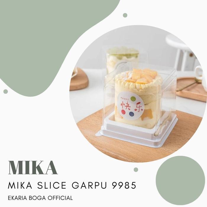 MIKA MIKA KUE CAKE BOX MIKA SLICE GARPU 9985 ISI 5