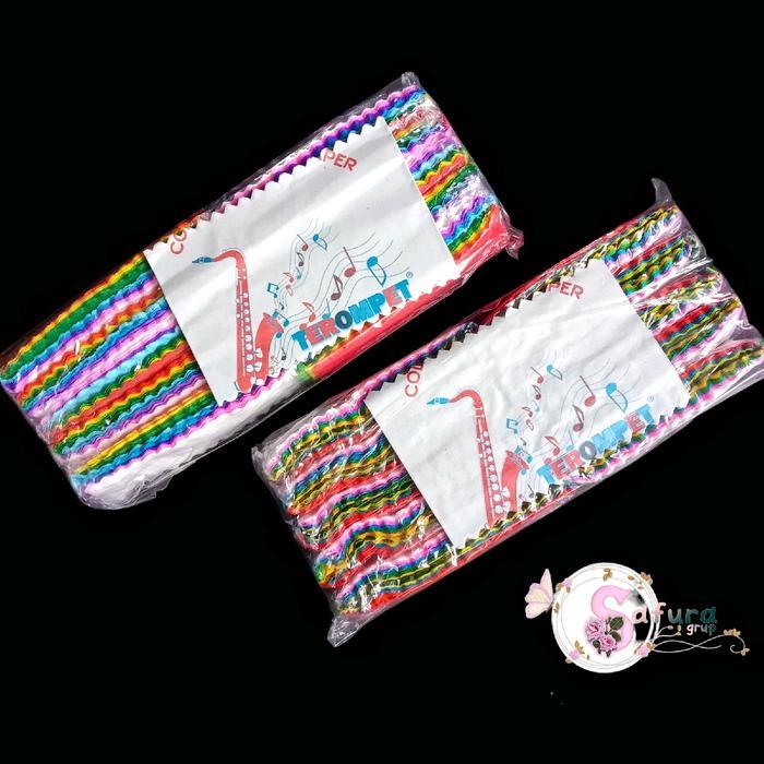 kertas krep potong kecil kertas hias warna warni