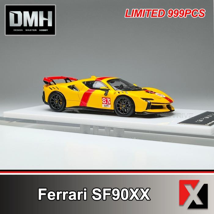 DMH 1:64 Ferrari SF90XX Stradale Le Mans Livery Yellow #83