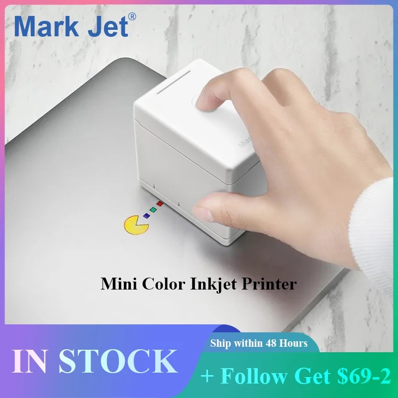 Mark Jet Mini Color Printer Portable Handheld Inkjet Printer Pvc Plastic Mobile Printer Printing