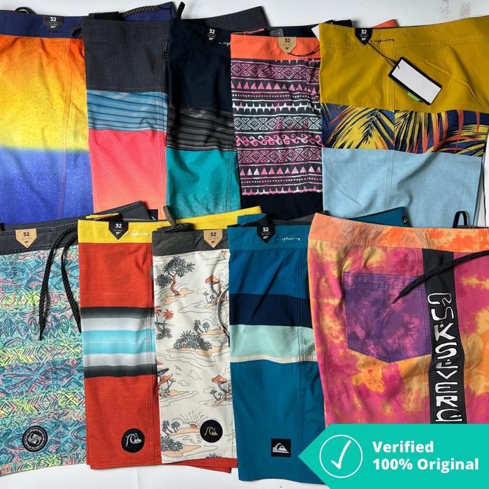 BOARDSHORT QUIKSILVER SIZE 32 ORIGINAL 100% ( CELANA SURFING QUIKSILVER ORIGINAL TERMURAH )