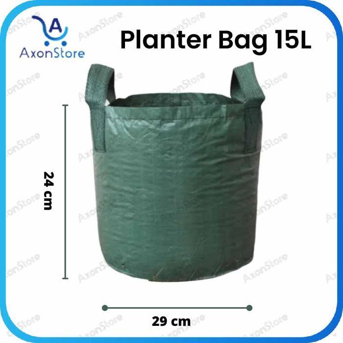 Easy Grow Planter Bag 15L 29 x 24 cm Tebal Pot Tanaman Polibag 15 Liter Kantong Karung