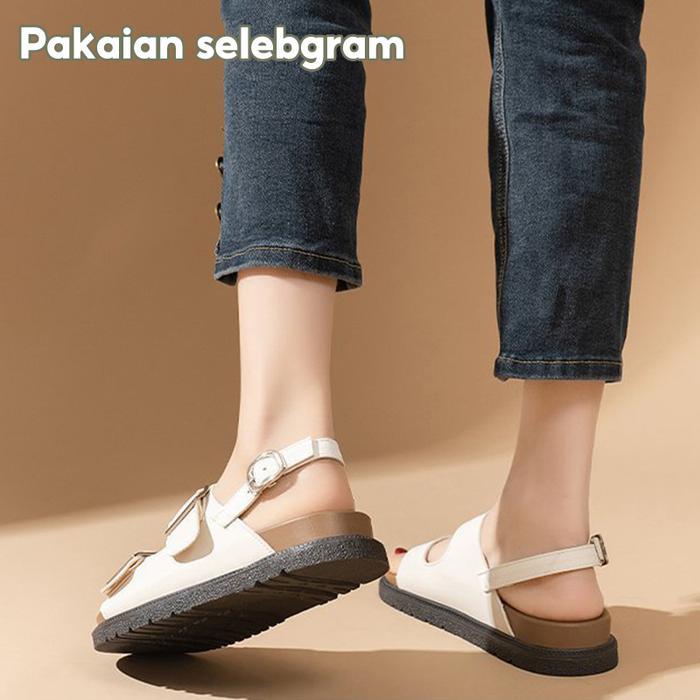 Sandal Platform Wanita / Sandal Tali Belakang / Sandal Tali Wanita / Sandal Slop Wanita / Sandal