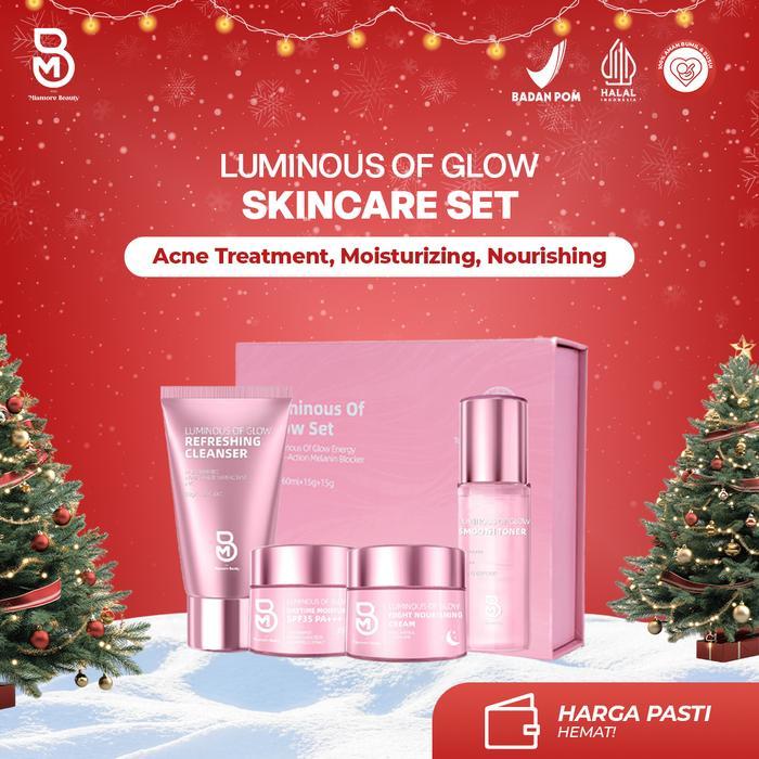 SALE AR [1 SET] SKINCARE LUMINOS OF GLOW WITH NIACINAMIDE 5% Mencerahkan Perawatan Membersihkan