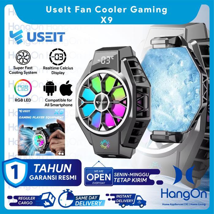 USEIT X9 Fan Cooler Pendingin Handphone Gaming Live Streaming HP Kipas Pendingin Funcooler Cooling