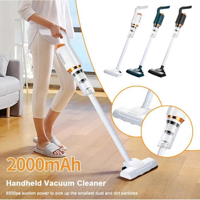 TERLARIS 2in1 Penyedot Debu Wireless Putih Portable 8.5 Kpa Vakum Alat Penyedot Membersihkan Debu
