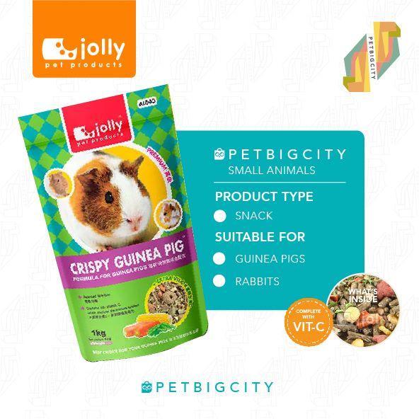 Jolly Crispy Guinea Pig Food Makanan Guinea Pig - 1Kg