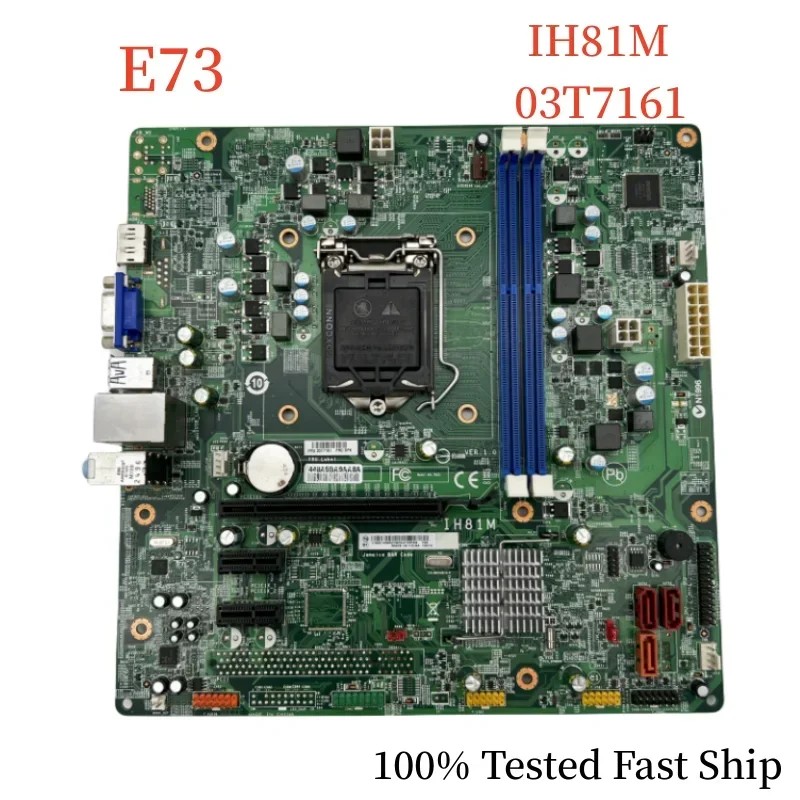 IH81M For Lenovo ThinkCentre E73 Motherboard FRU:03T7161 LGA1150 DDR3 Mainboard 100% Tested Fast