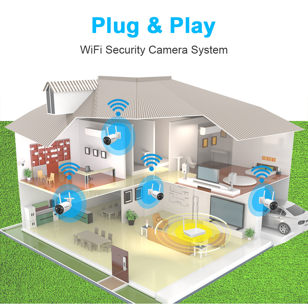Security Wifi Solar Cctv Wifi 8CH Nvr Outdoor Surveillance Systom Wireless Energy Ptz Ip Solar