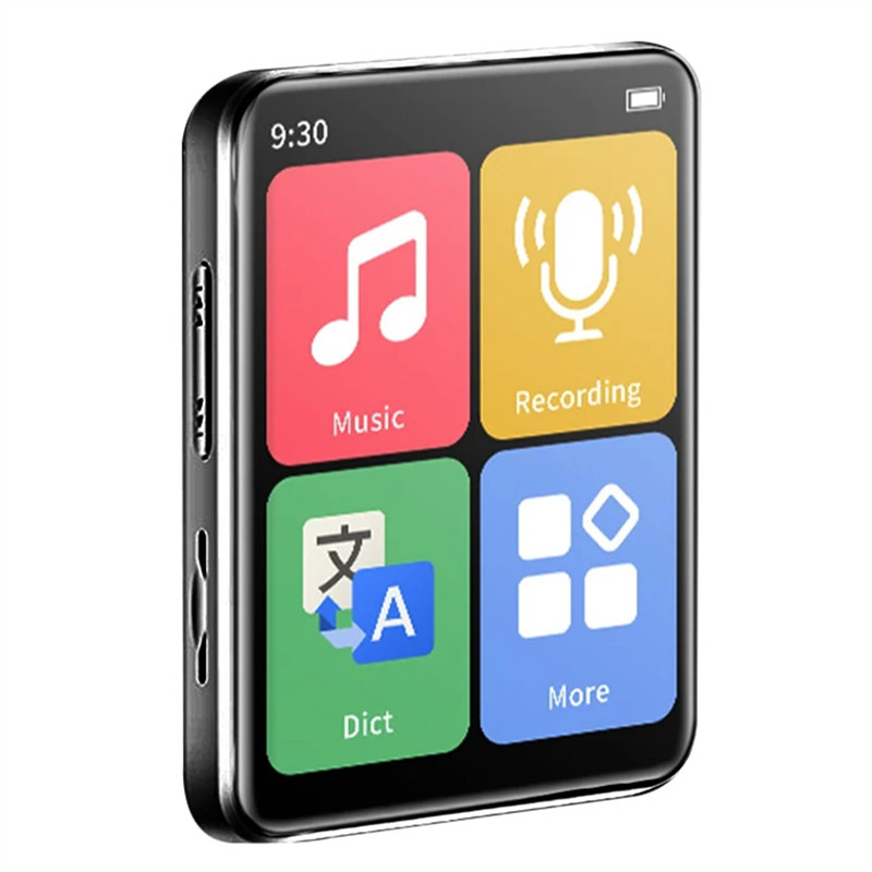 A99E-Bluetooth 5.0 MP3 Player Full Touch Screen Student Walkman Hifi Sport Music Player Mp4 Video