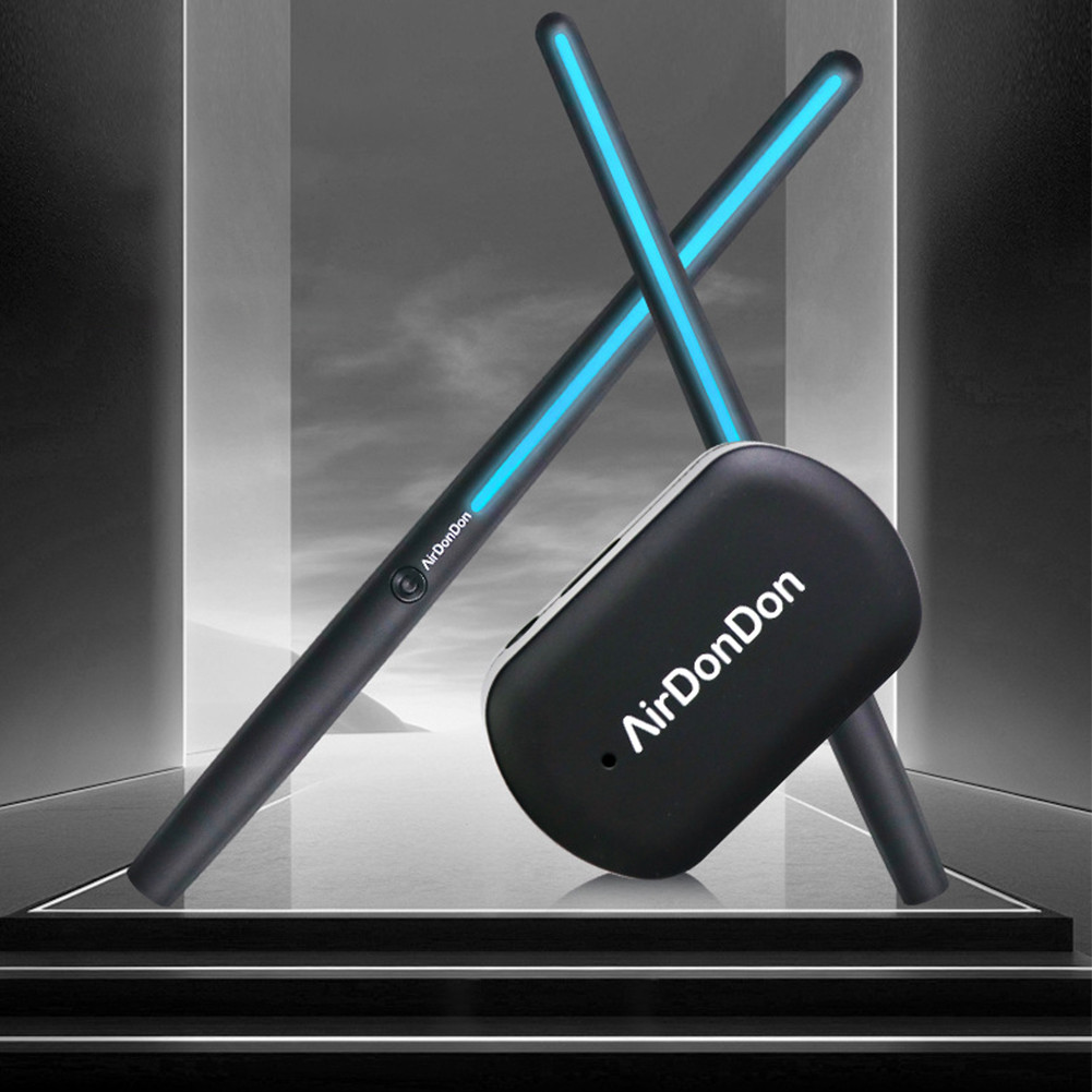 Portable Air Drum Set Air Drum Foot Sensor Bluetooth-Compatible Air Drum Adapter Electronic Drum Set