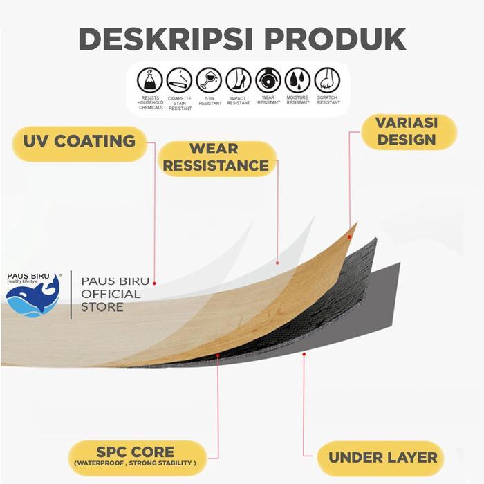 Stiker Lantai Vinyl Wallpaper Dinding Motif Kayu Premium Dengan Lem Wallpaper Vinil Stiker Lantai
