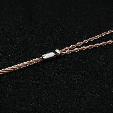 Promo Xinhs 8 Core Pure Silver Single Crystal Copper Mixed Braided Kabel Earphone Upgrade Cable