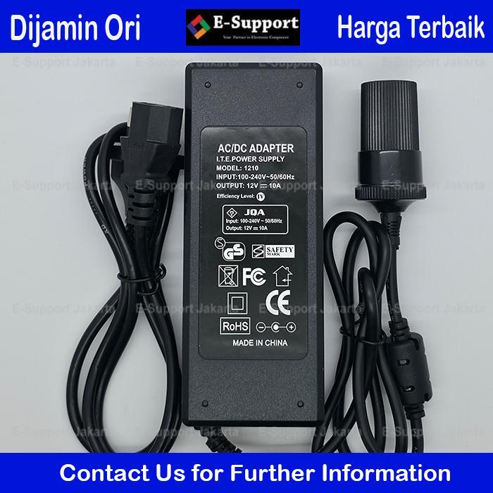 Promo Adaptor 12V 10A Jack Lighter Car Vacum Cleaner Ac To Dc 220V