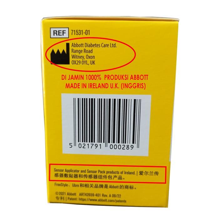 READER + SENSOR FREESTYLE LIBRE SENSOR JAMINAN 1000% ORI DARI ABBOTT