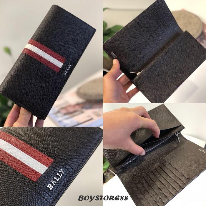 New Long Wallet Bally Taliro Leather Continental Dompet Authentic Fullset
