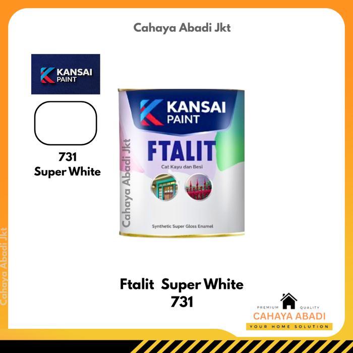 Cat Minyak Kayu dan Besi Ftalit 731 Super White Glossy 20kg Pail
