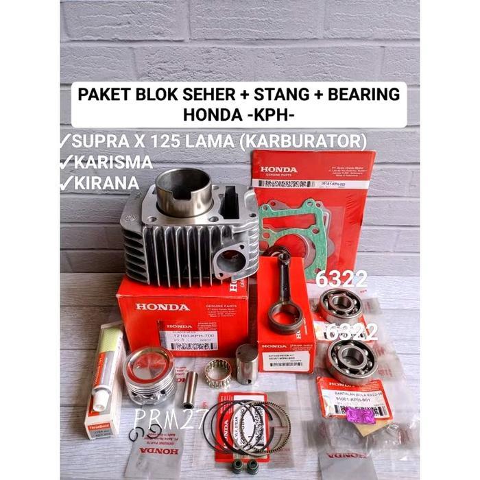 Paket blok + seher + bearing (KPH) Supra x 125 lama karbu/karisma/kirana