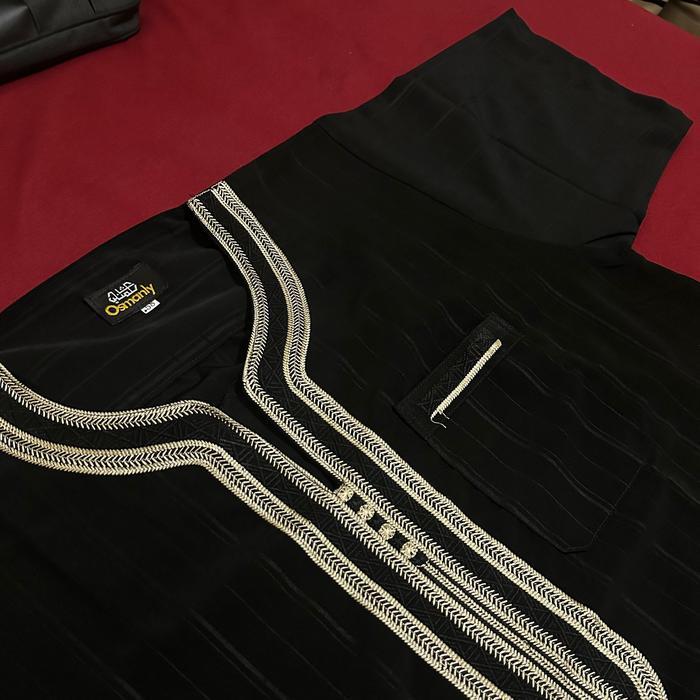 zen Baju Muslim Jubah Gamis Sultan Motif Dubai Pria Maroko Maroco